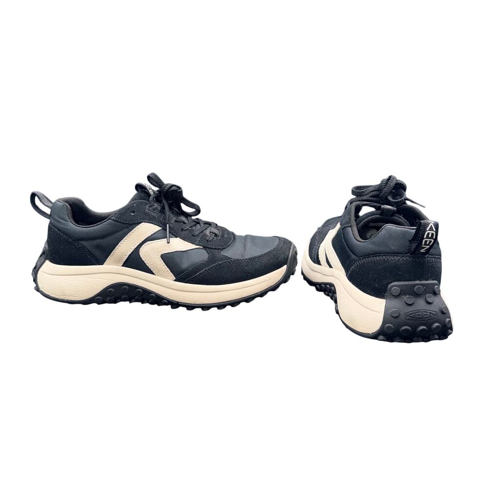KEEN WK400 Walking Shoes Women’s 8 Black Cream Chunky Sneakers EU 38.5
